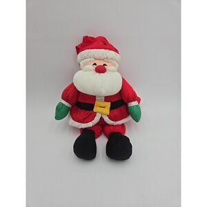 Vtg Hallmark Nylon Parachute Plush Stuffed SANTA Toy Doll